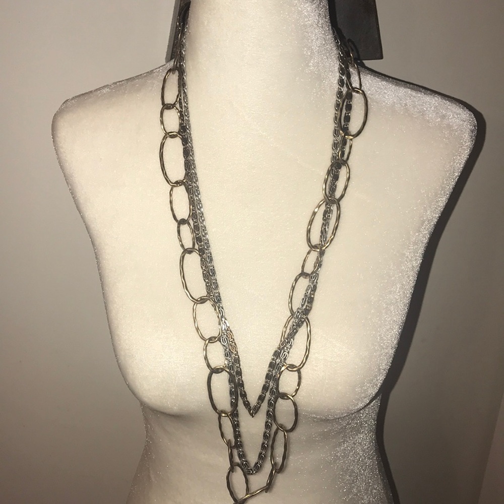Bronze and Silver Boho Necklace 💗💕